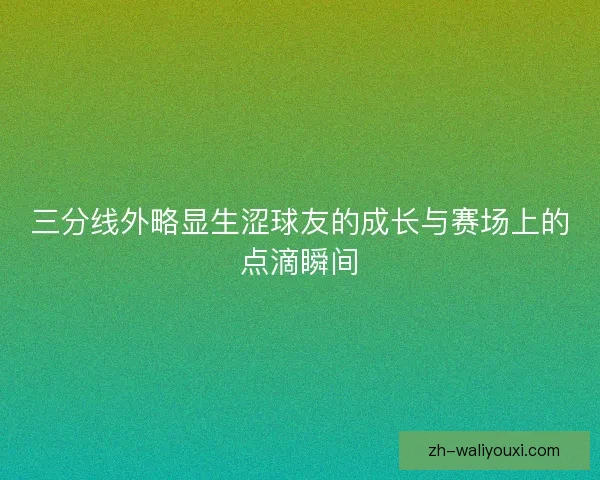 三分线外略显生涩球友的成长与赛场上的点滴瞬间